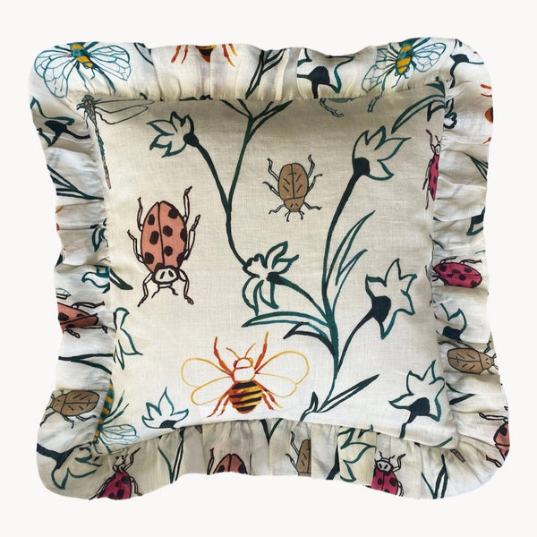 floral ruffle cushion by Amuse La Bouche
