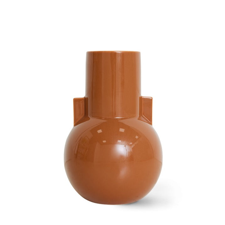 Ceramic Vase Organic in Caramel by HKliving