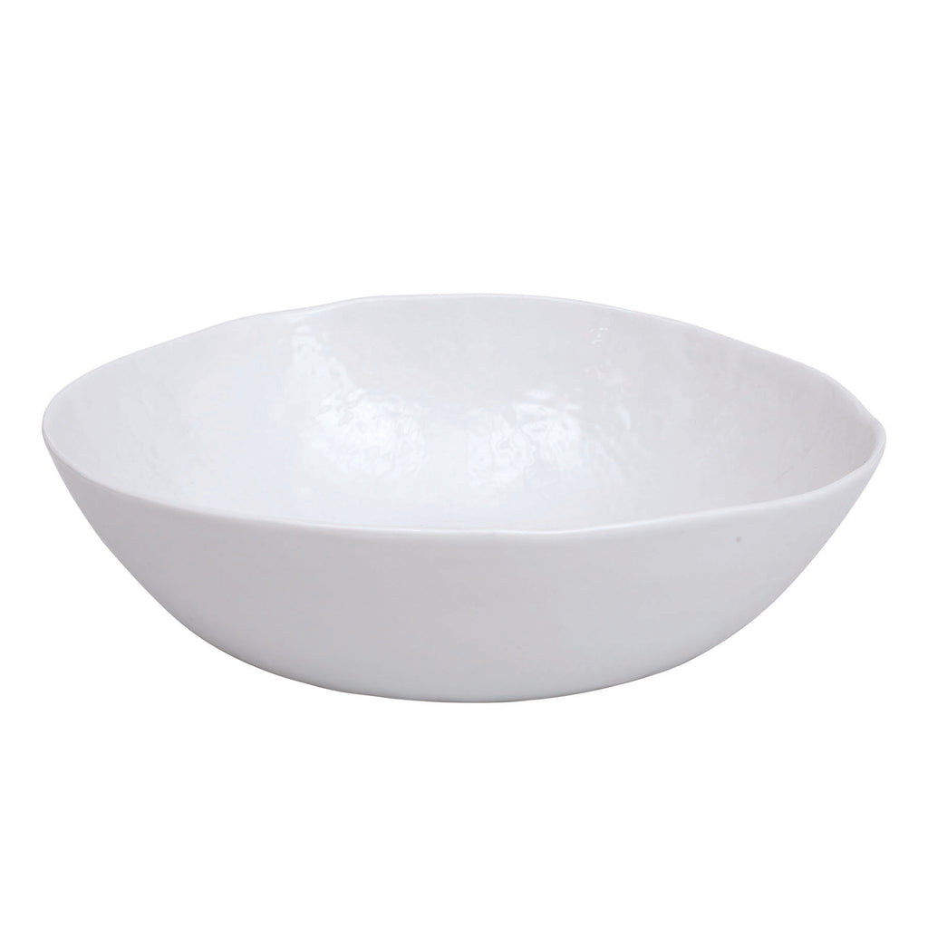 Oval white serving bowl 
