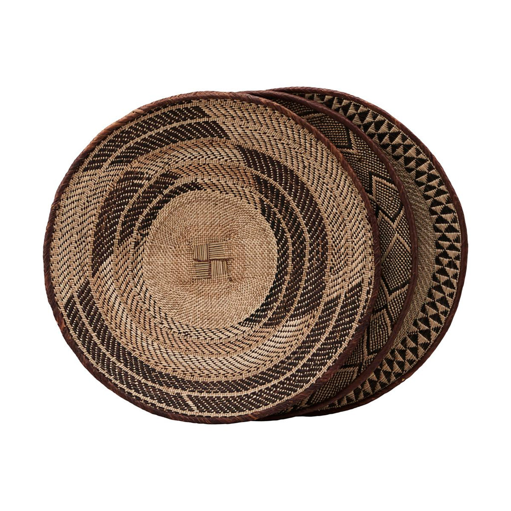 African woven wall basket by House Doctor