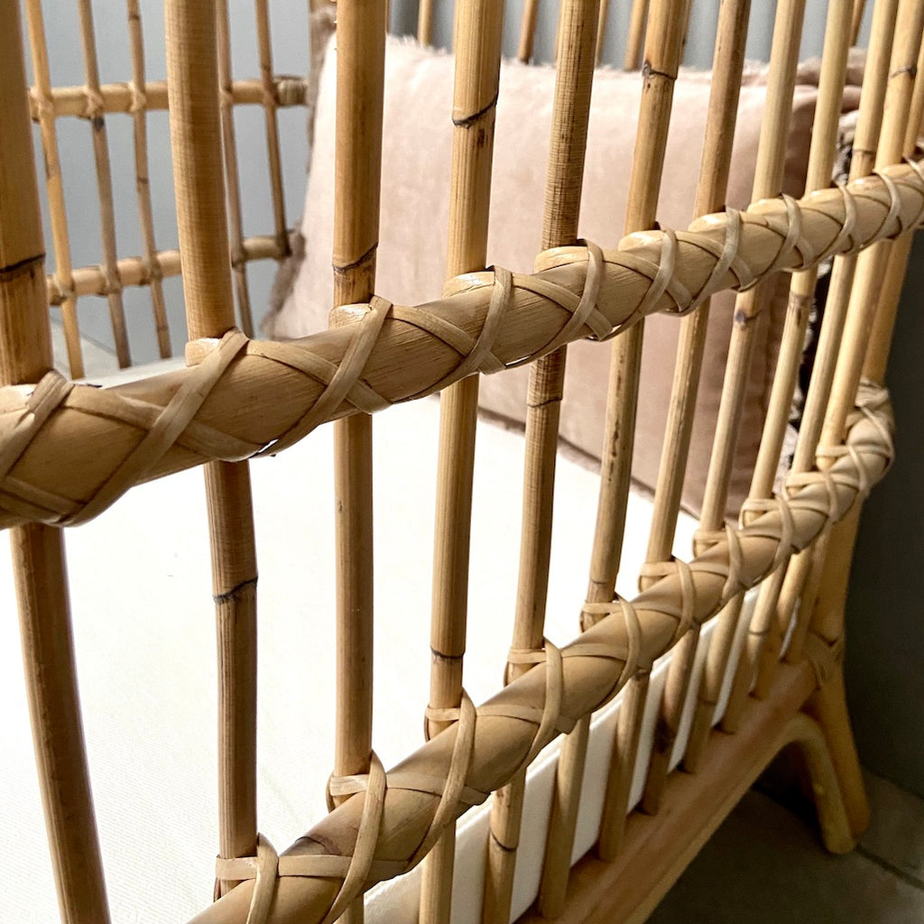 detail of rattan chair