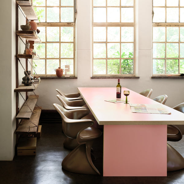 modern pink dining table by HK Living