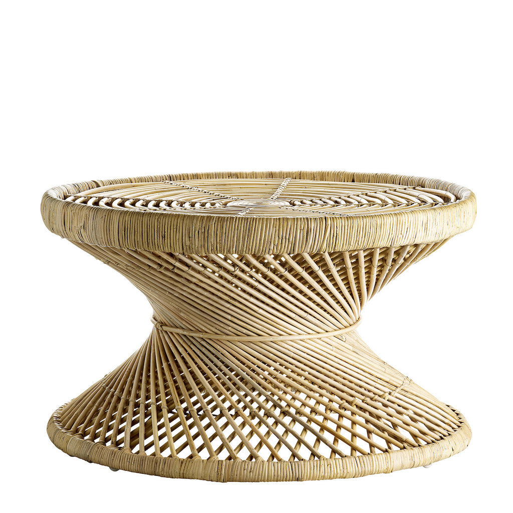 round rattan coffee table by Tine K 