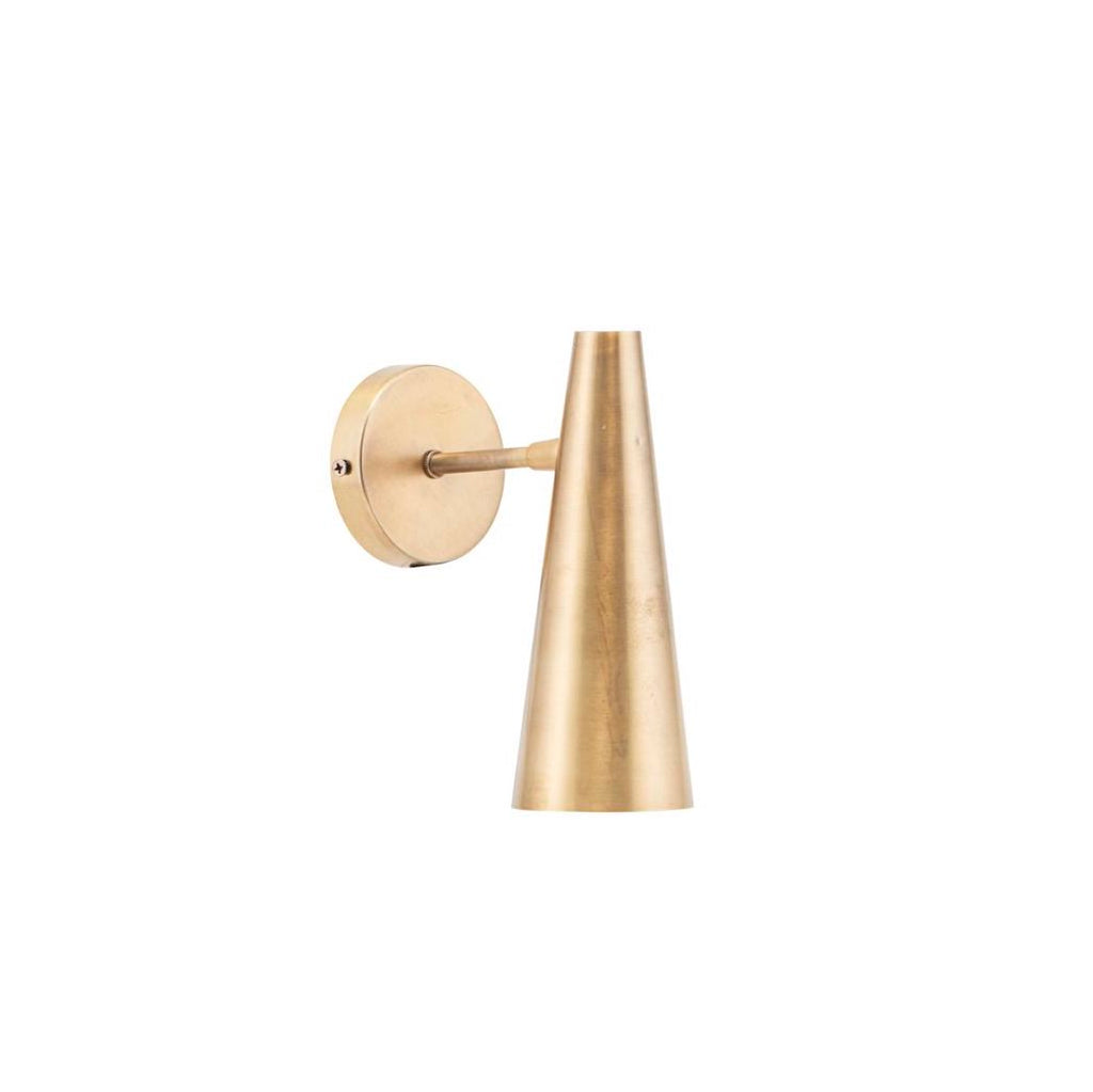 modern brass wall lamp with adjustable head