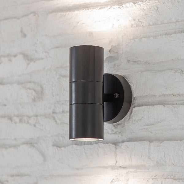 Regent up and down outdoor wall light by Garden Trading