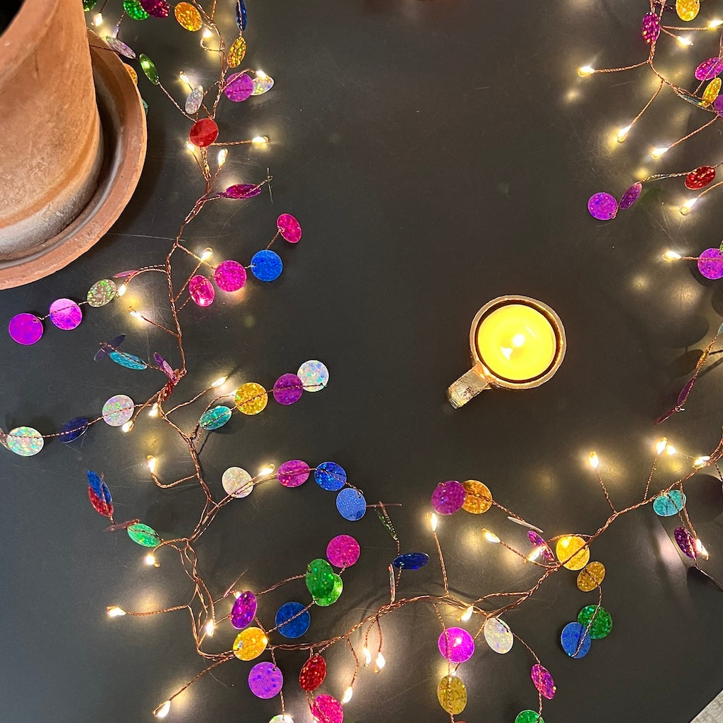 Confetti party fairy lights 