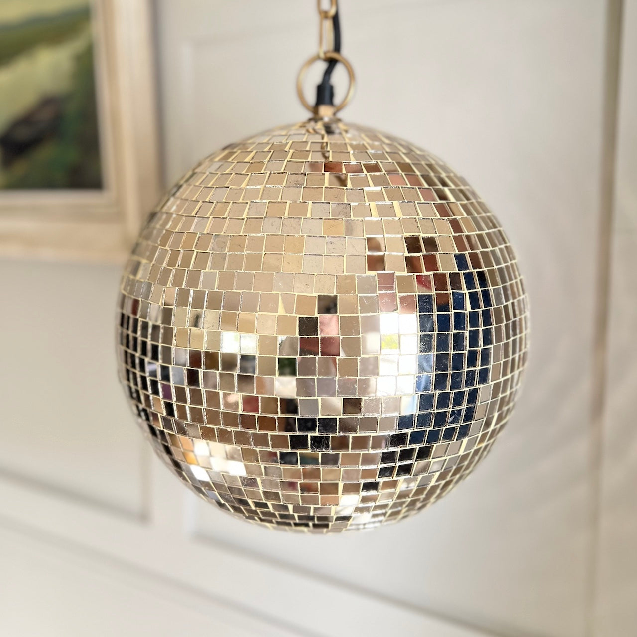 disco ball pendant light 