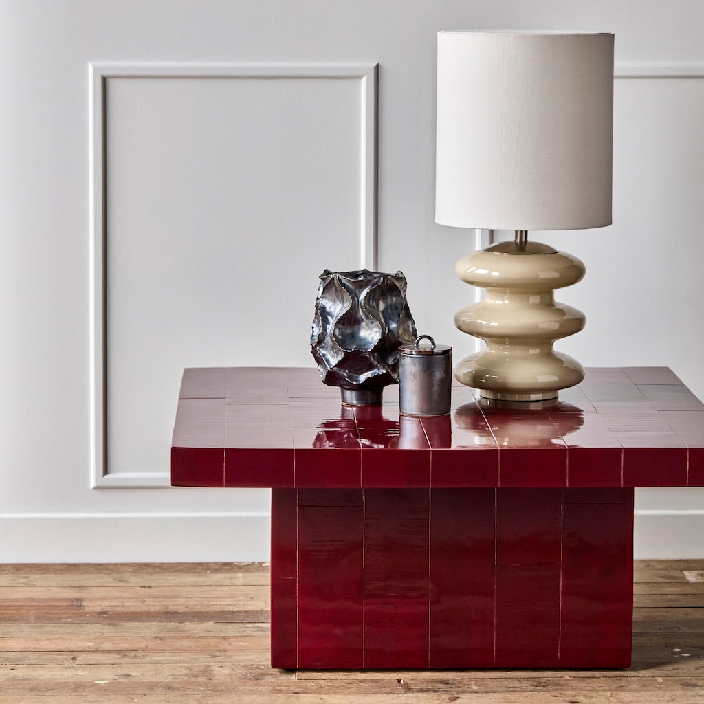 red tiled coffee table by House Doctor