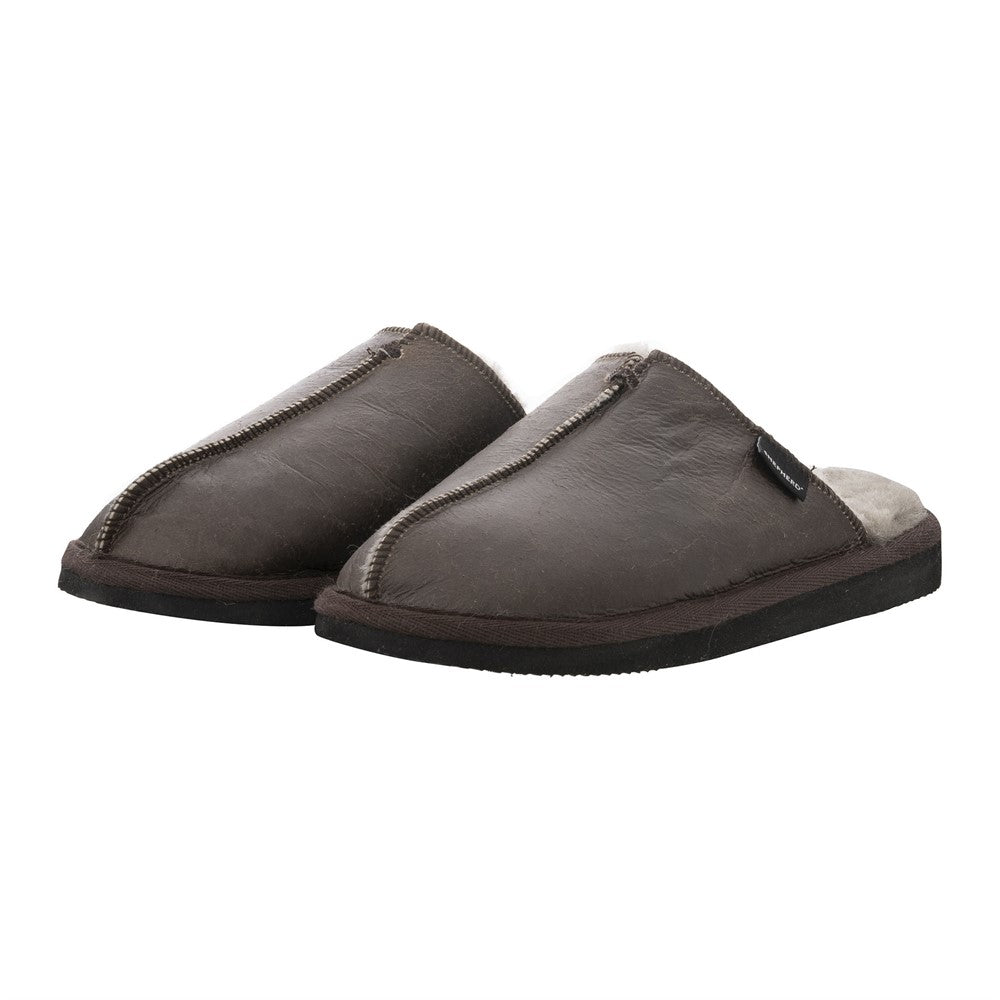 Shepherd Karla Sheepskin Slippers in Oiled Antique