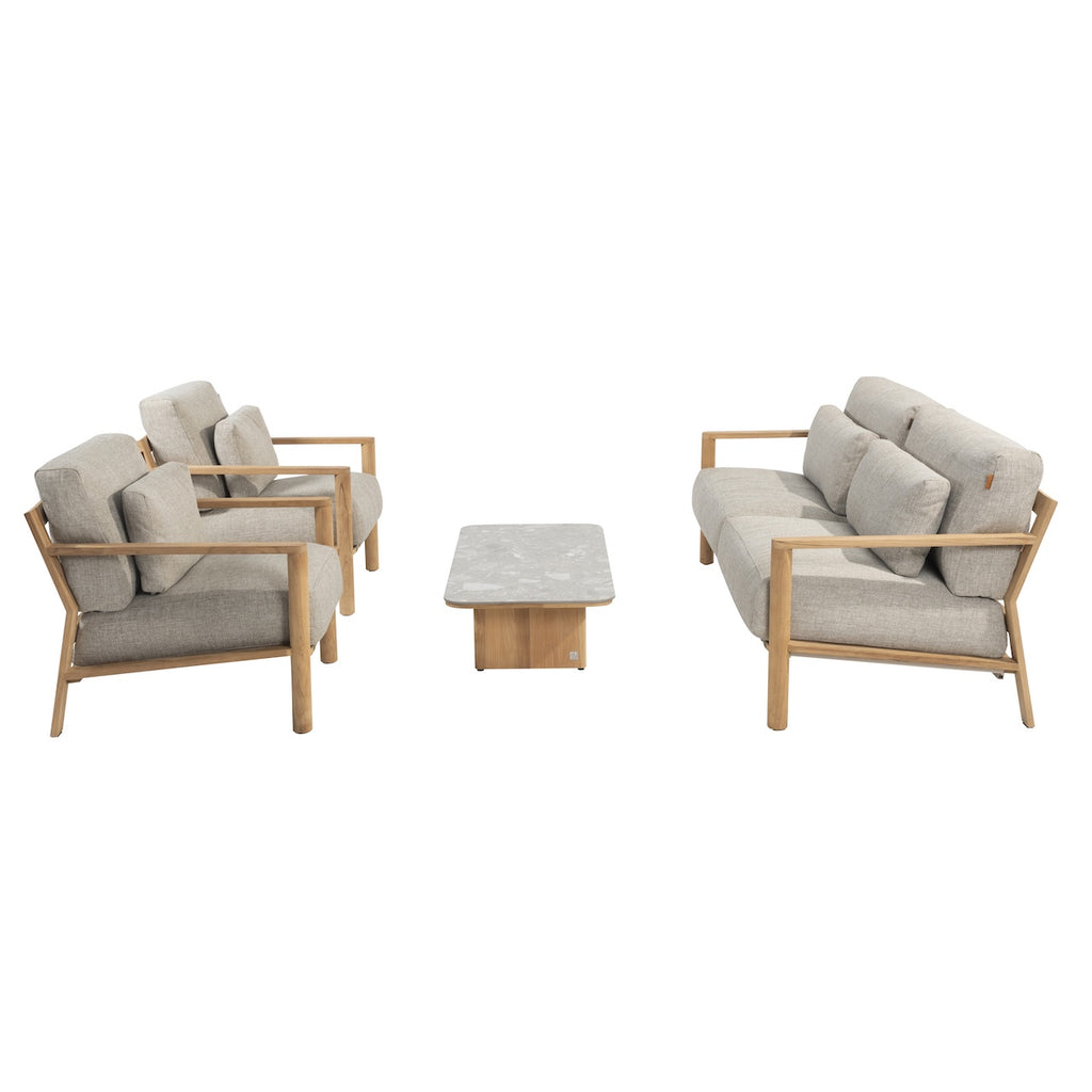 Lucas Teak Outdoor Lounge Set, Sofa or Coffee Table