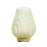 Portable Green Glass Lamp Tajera with gold detail 