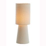 cream table lamp in fabric