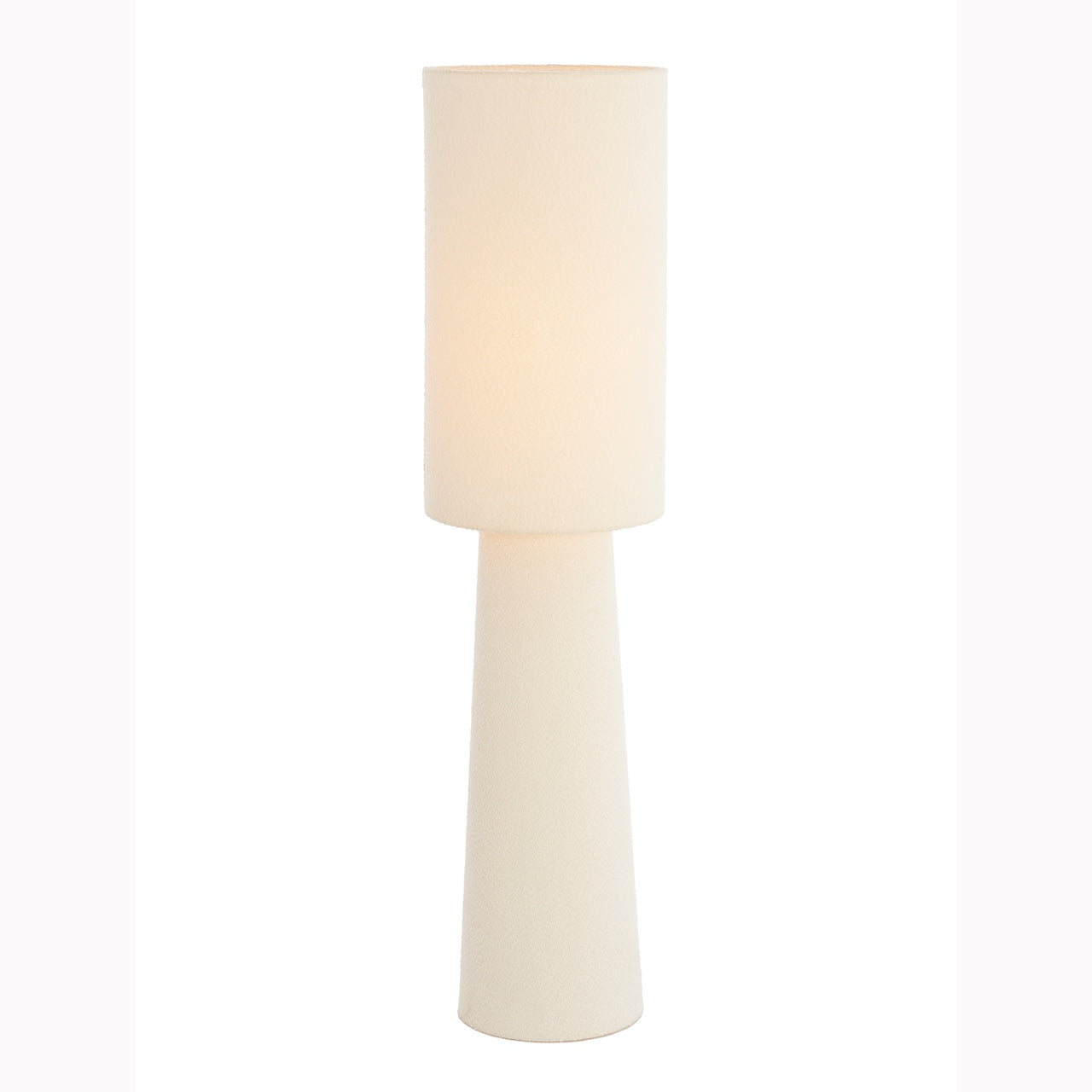 cream floor lamp in fabric