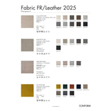 Color swatches for fabric and leather with brand 'Conform' at the bottom.