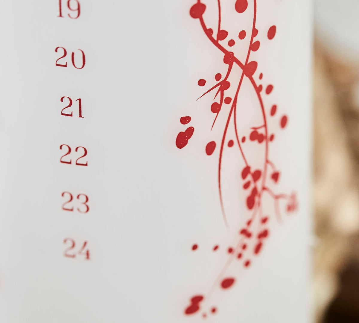 Christmas advent calendar candle by House Doctor