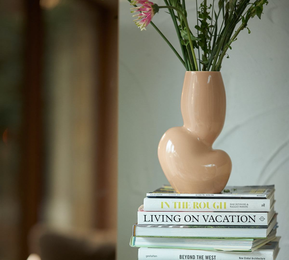 Ceramic Vase Organic in Cream by HKliving