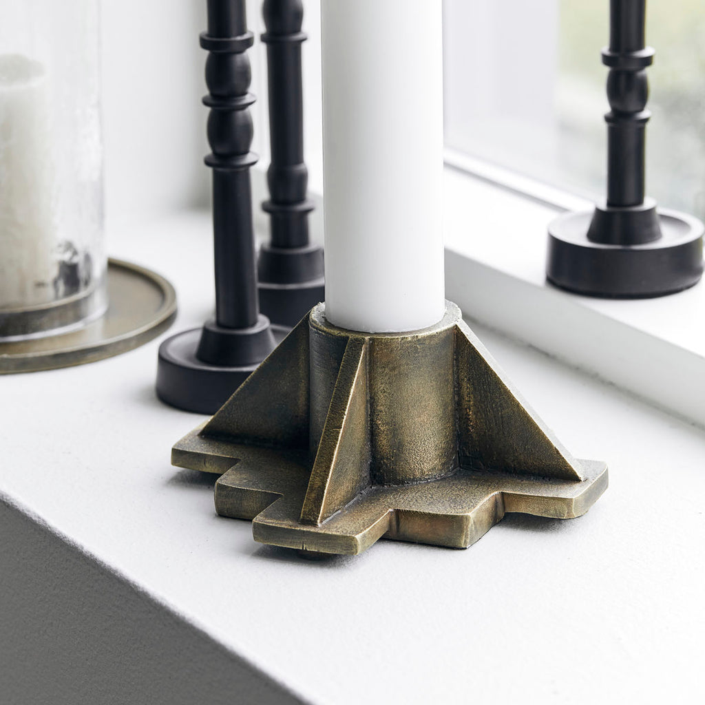 Brass candle holder by House Doctor 