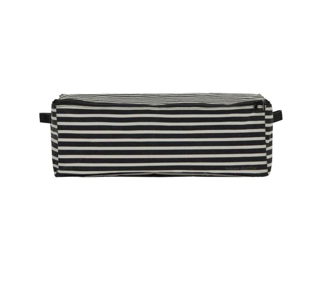 Black and white stripe Storage Bag 