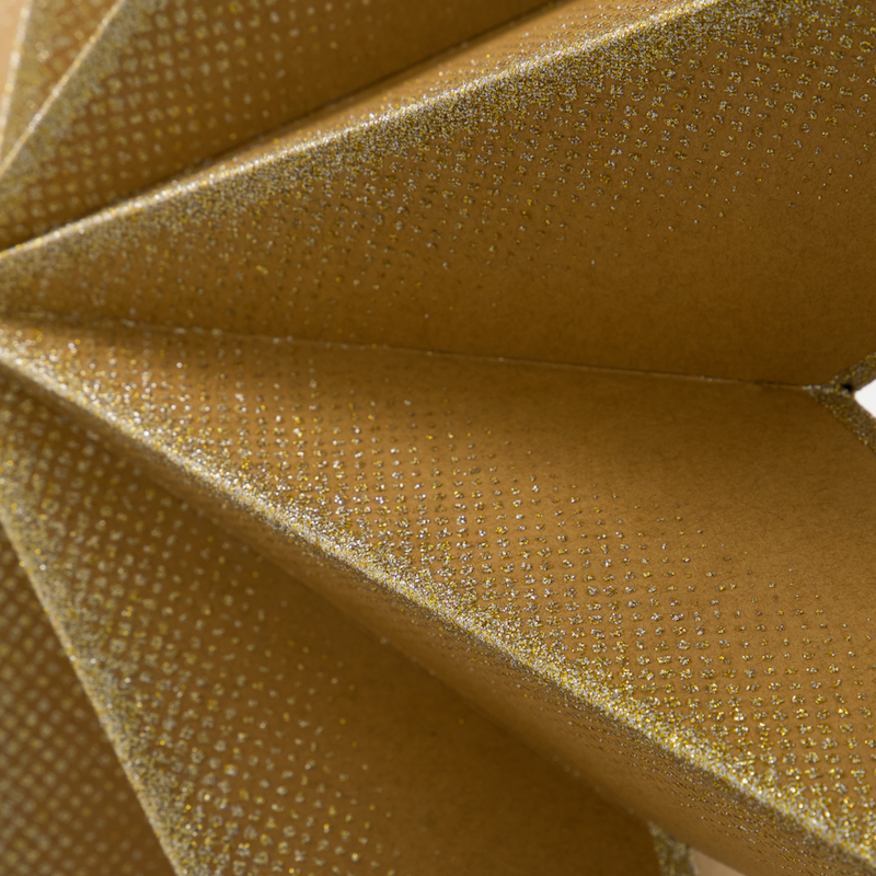 Hanging Paper Star in Gold