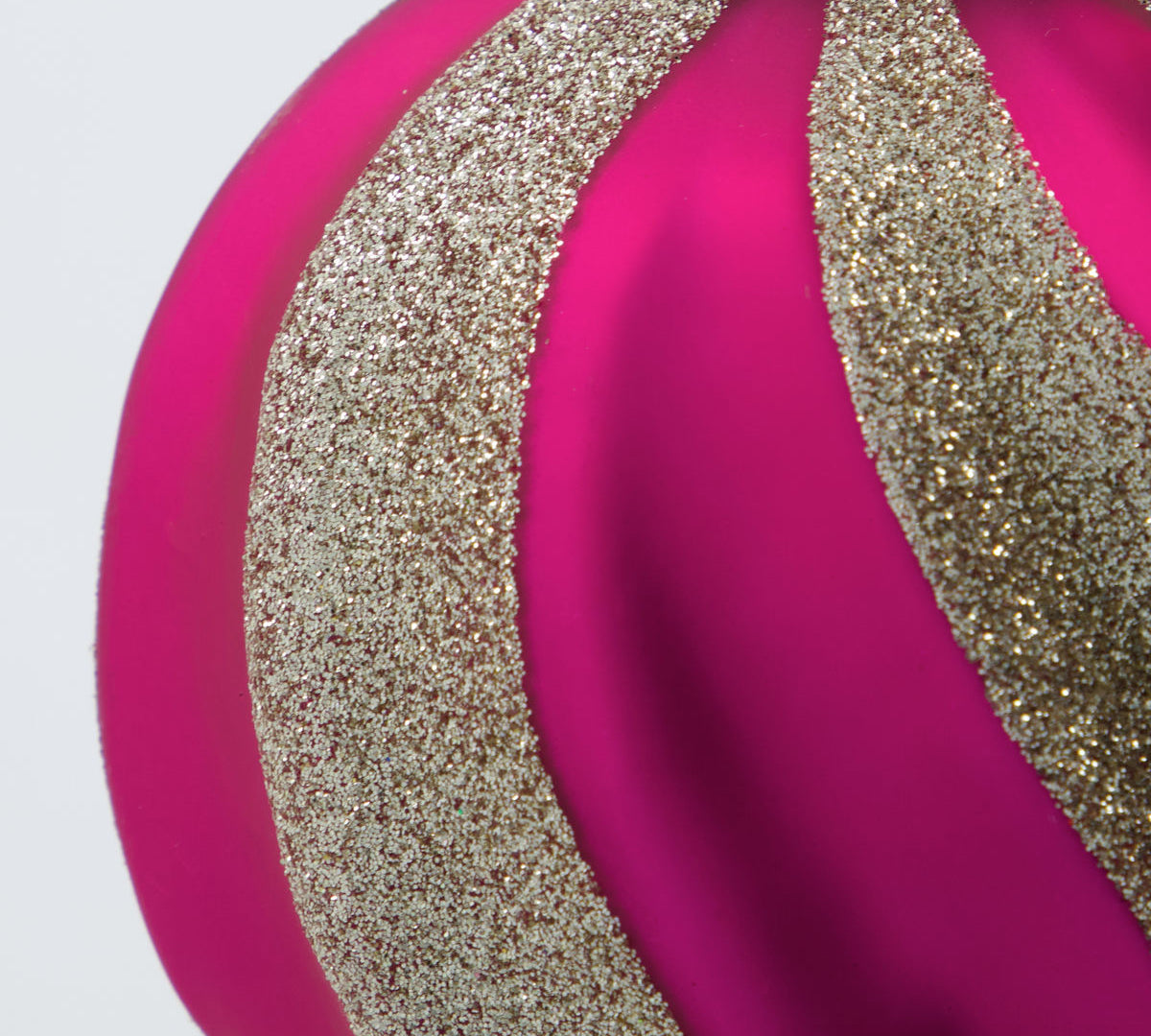Pink and Silver Swirl Christmas Bauble by House Doctor