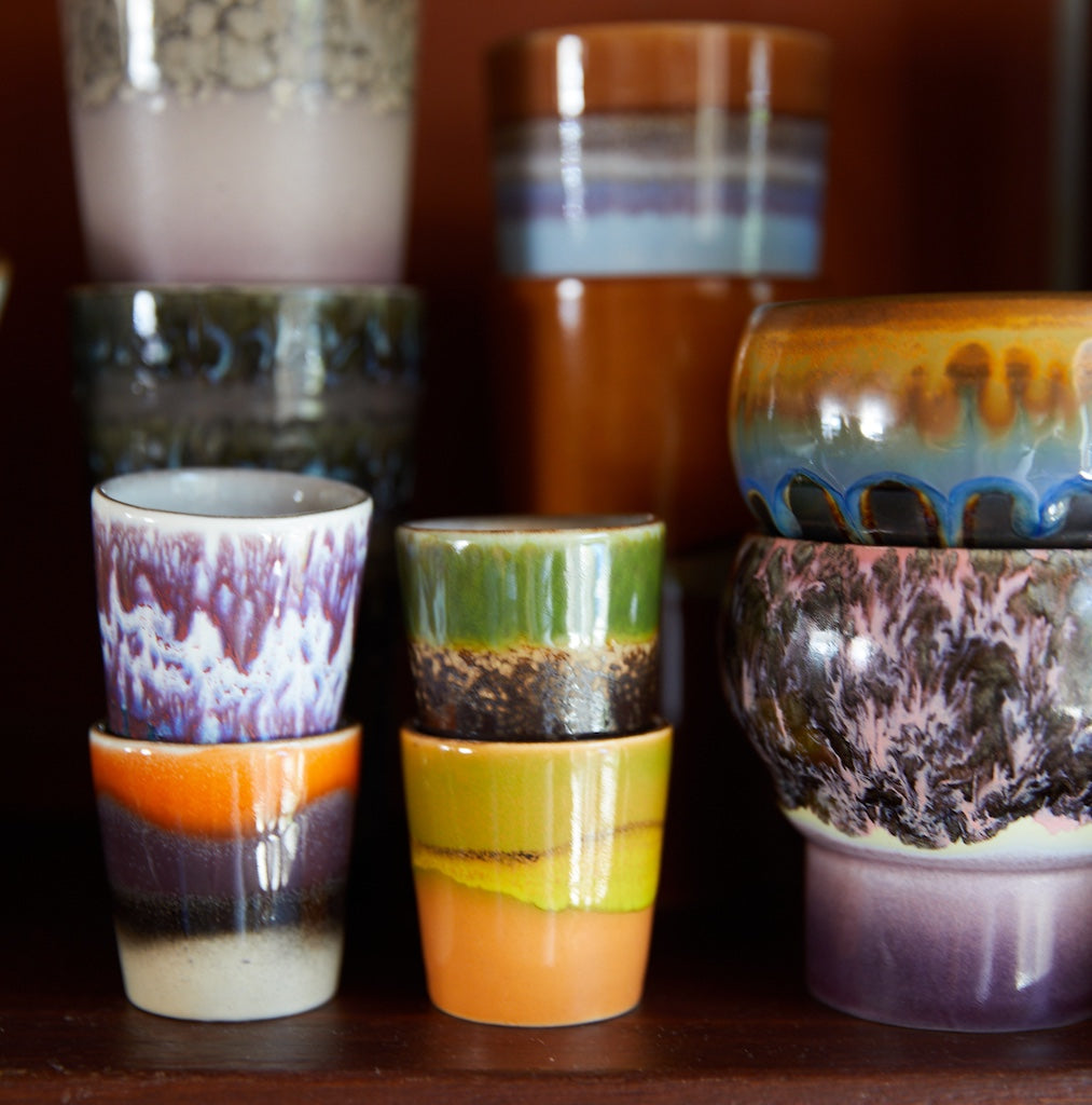 70's Ceramic Egg Cups by HKLIVING