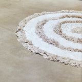 round cream bath mat by HKliving