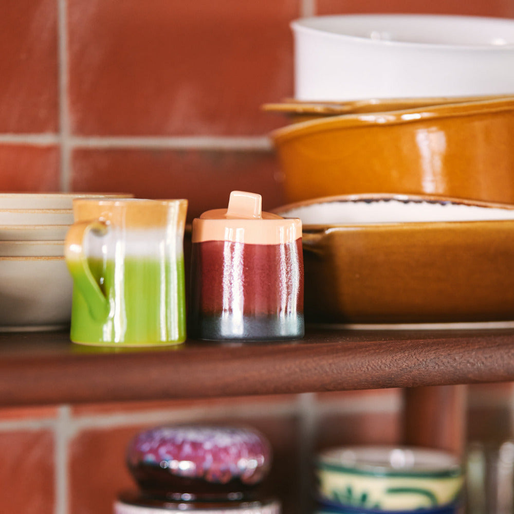 70's milk jug and sugar bowl by HKliving