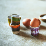 70's Ceramic Egg Cups by HKLIVING