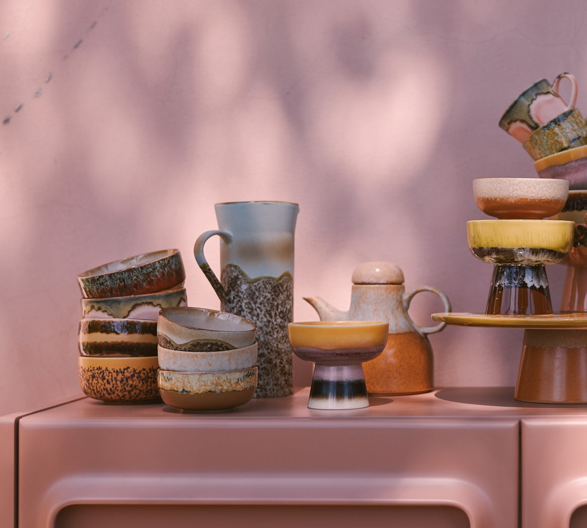 Set of 1970's Ceramic Tapas bowls by HKliving