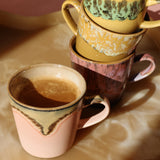 1970's ceramic mugs set Americano by HKliving 