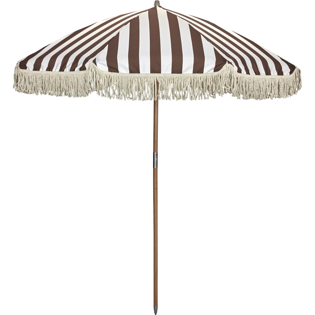 Brown stripe Garden Umbrella by House Doctor 