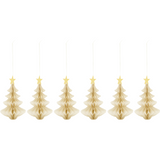 White Paper Christmas Tree Table Decoration Set 