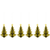 Gold Paper Christmas Tree Table Decoration Set 