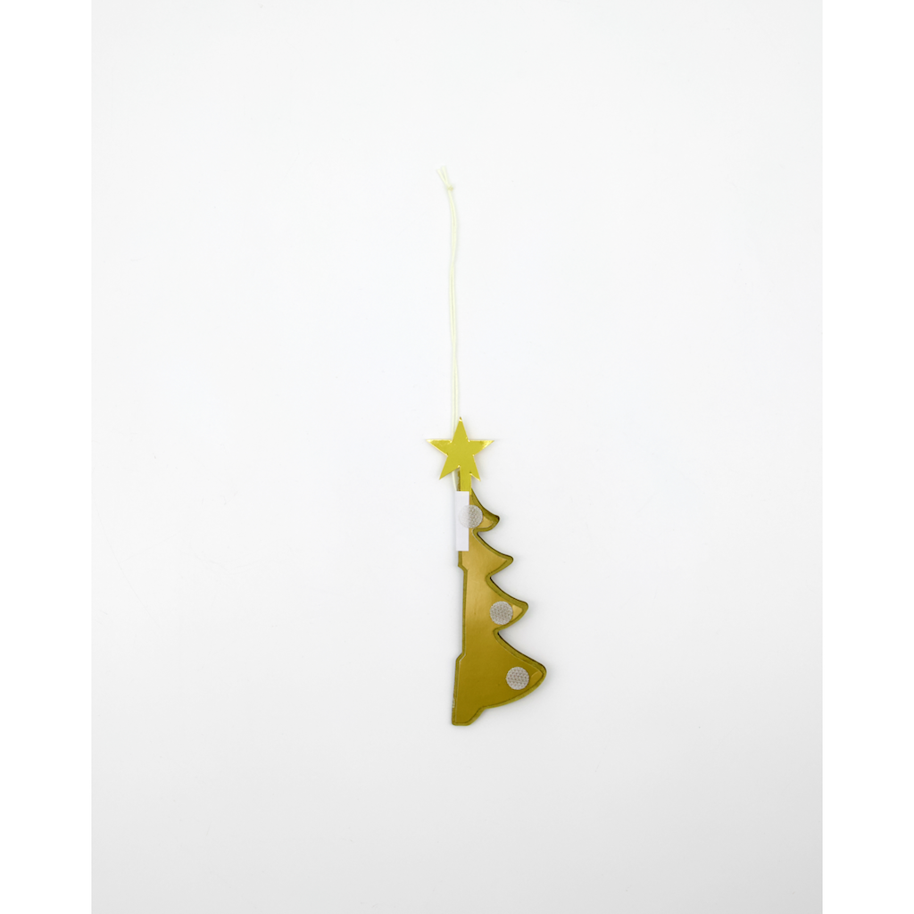 Gold Paper Christmas Tree Table Decoration Set 