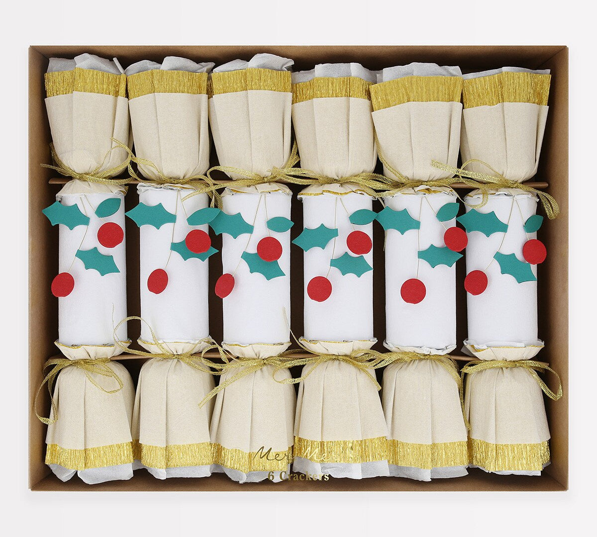 Holly Berry Christmas Crackers by Meri Meri