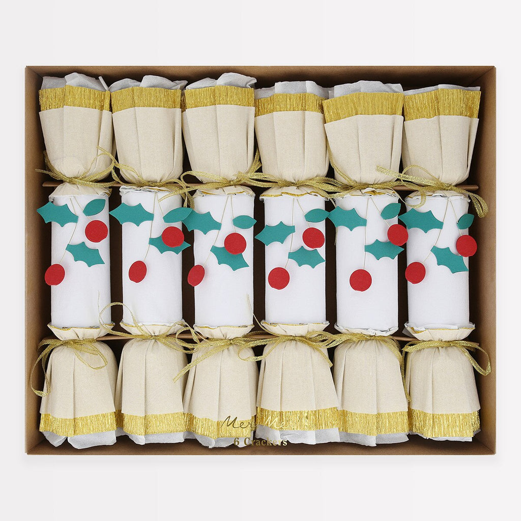 Holly Berry Christmas Crackers by Meri Meri