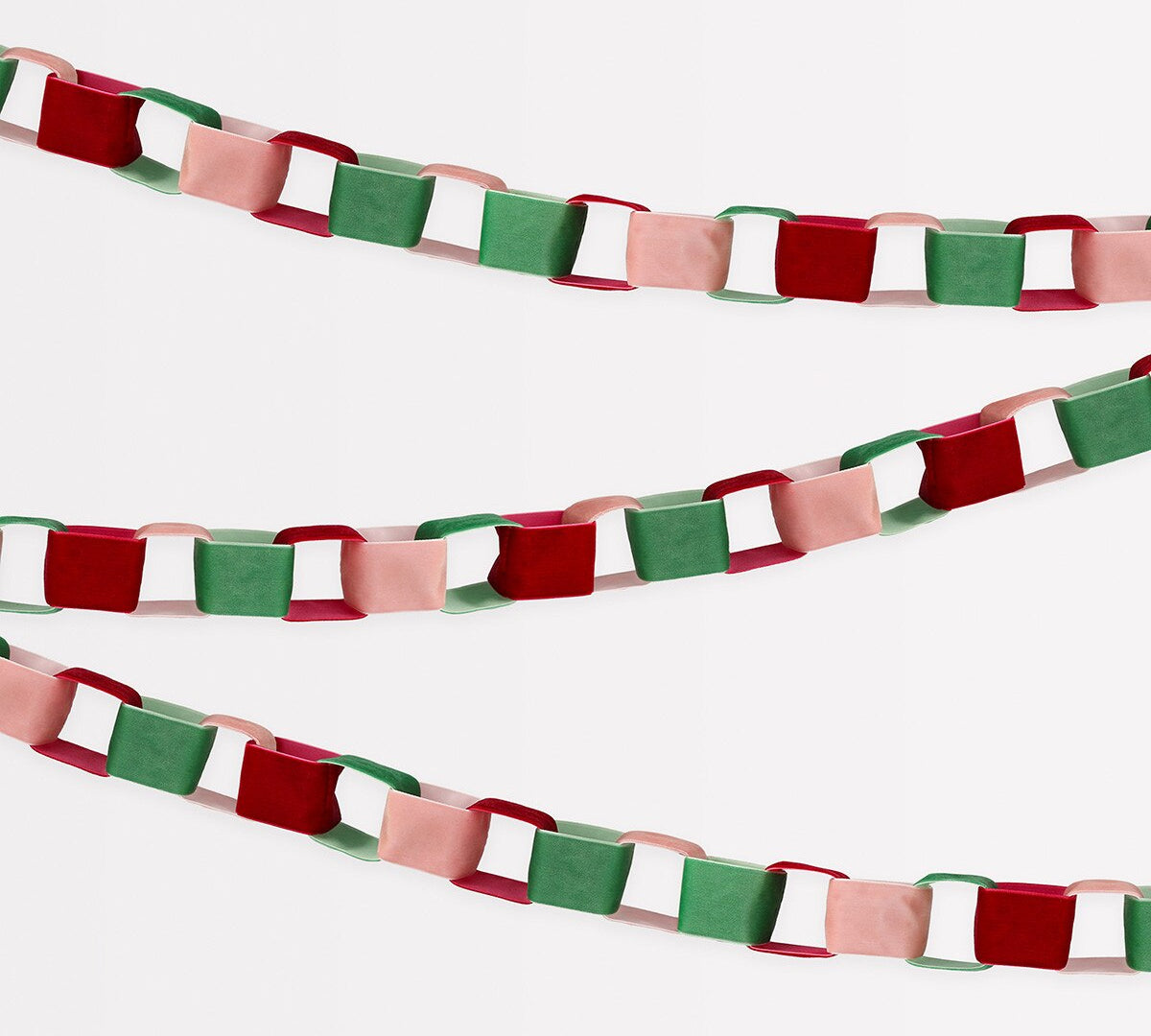 Velvet garland with a chain link design by Meri Meri