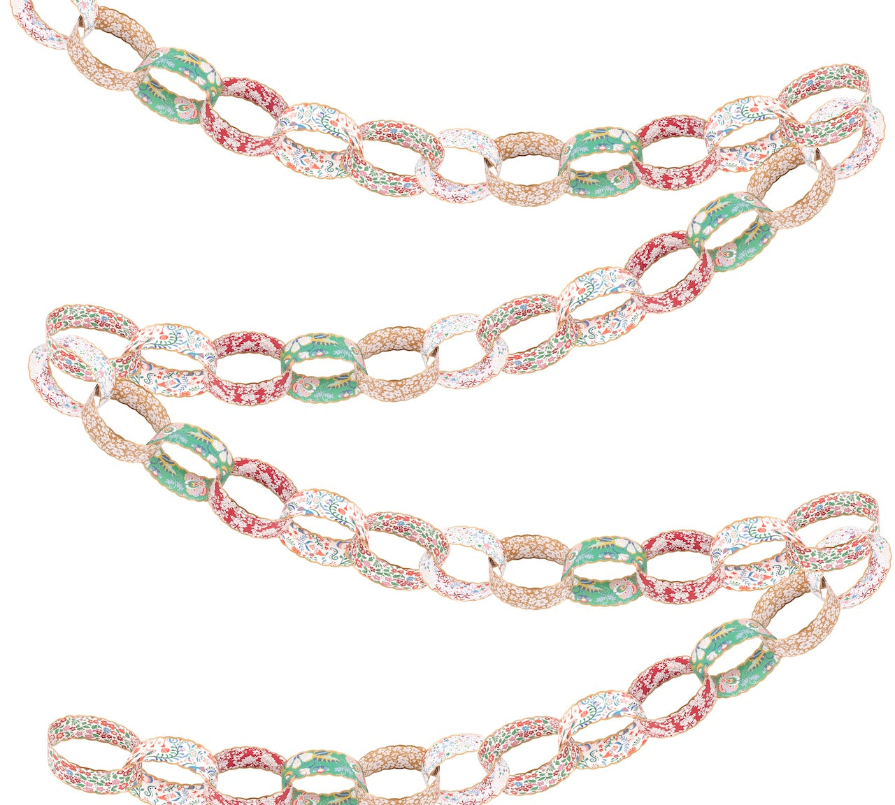 Liberty Print garland with a chain link design by Meri Meri