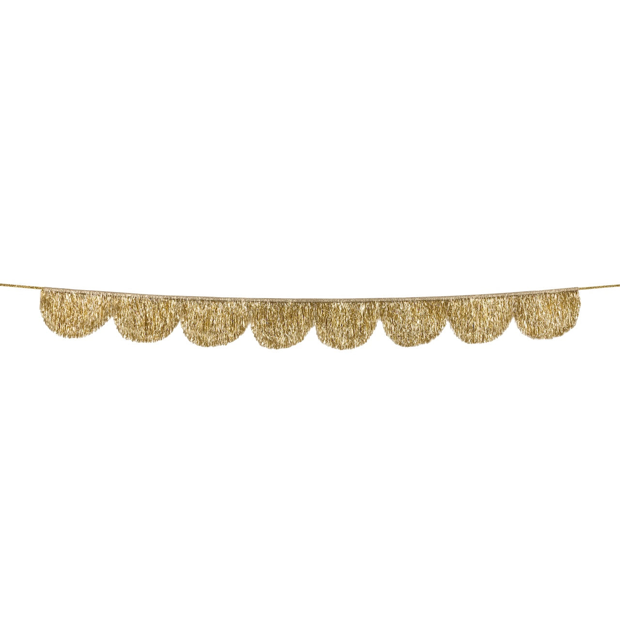 Gold Tinsel Scallop Garland by Meri Meri