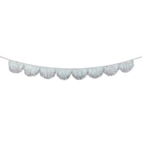 Silver Tinsel Scallop Garland by Meri Meri