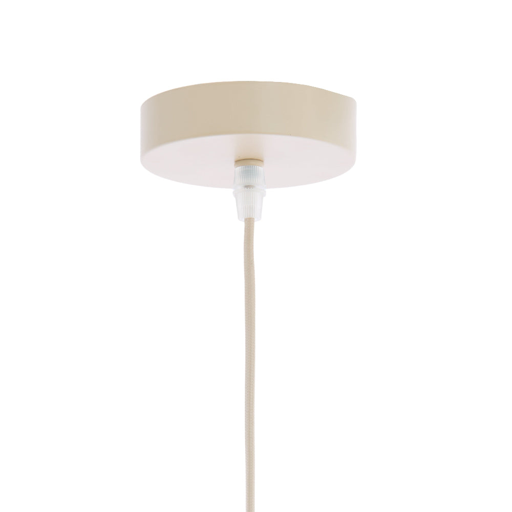 Zubeda Fabric Cream Pendant Light 