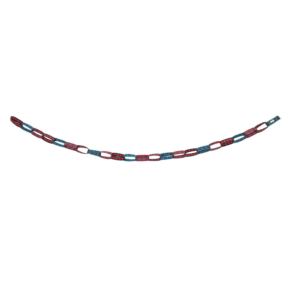 tartan chain link garland 