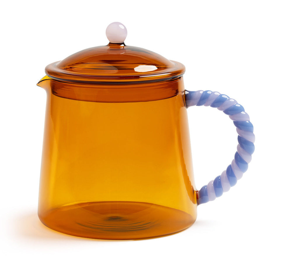 Glass Teapot Amber by & Klevering