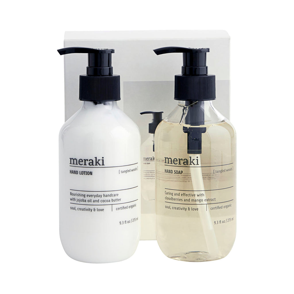 Tangled woods hand wash and lotion gift set by Meraki 