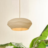 Paper Mache White Pendant light