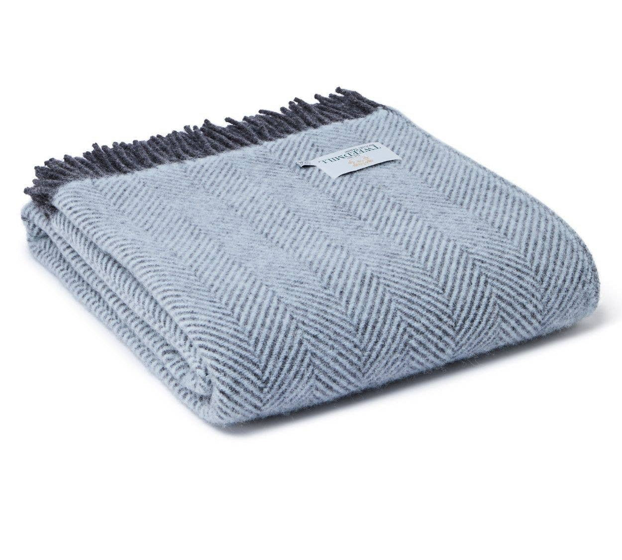 Herringbone Pure New Wool Throw