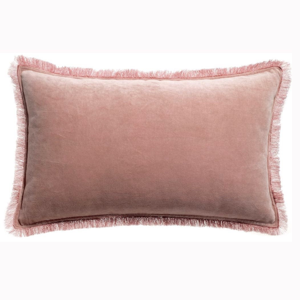 pink velvet cushion