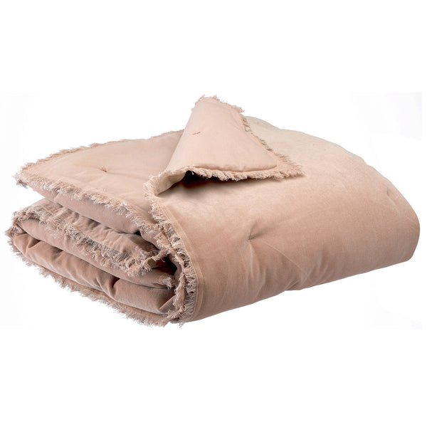 taupe velvet throw