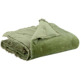 green velvet throw