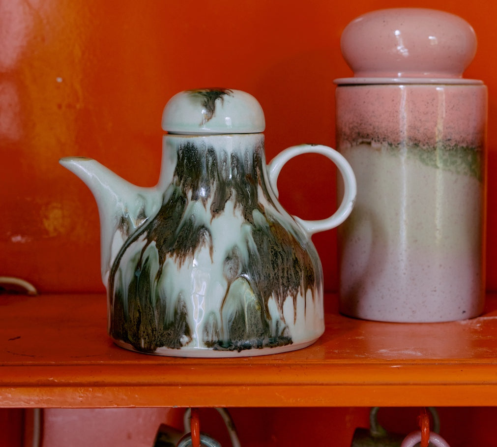 1970s Ceramic Coffee pot Tide by HKLIVING